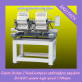 HONG high speed 2 head home using embroidery machine with juki sewing machine function